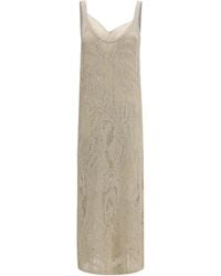 Brunello Cucinelli - Dazzling Water Lillies Dress - Lyst