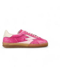 Moaconcept - Club Suede Leather Sneakers Fuchsia - Lyst