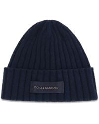 Dolce & Gabbana - Dolce & Gabbana Beanie Hat - Lyst