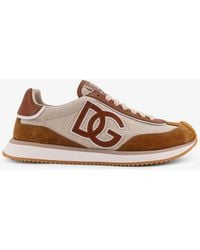 Dolce & Gabbana - Dg Cushion Canvas With Side Logo Sneakers - Lyst