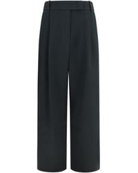 Giorgio Armani - High-Waisted Wide-Leg Tailored Pants - Lyst