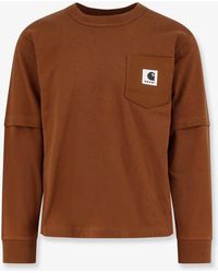 SACAI X CARHARTT WIP - Carhartt Wip Cotton Jersey L/S T-Shirt - Lyst