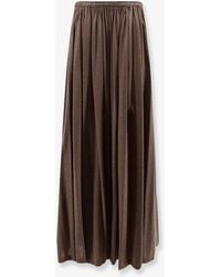 Max Mara - Mxmlivrea Pleated Jersey Long Skirt - Lyst
