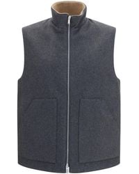 Lardini - Wool And Cashmere Vest - Lyst