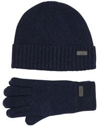 Barbour - Carlton Beanie And Gloves Set - Lyst