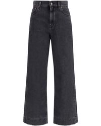 Chloé - Chloã High-Waisted Cropped Denim Jeans - Lyst