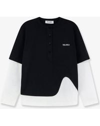 The Attico - Cotton T-Shirt With Embroidered Logo On The Front - Lyst