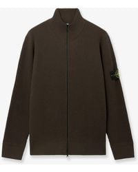 Stone Island - Virgin Wool Cardigan - Lyst
