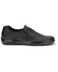 Prada - Toblach Leather Loafers - Lyst