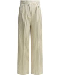 Max Mara - Cotton Wide Fit Pants - Lyst