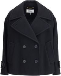 Chloé - Chloã Oversize Short Coat - Lyst