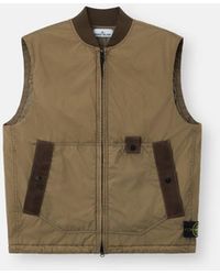Stone Island - Crinkle Reps Ny Sleeveless Jacket - Lyst