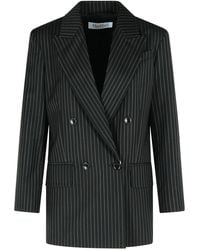 Max Mara - Mattia' Pinstriped Virgin Wool Blazer - Lyst
