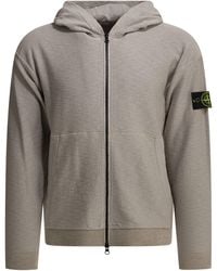 Stone Island - Zippered Hoodie - Lyst
