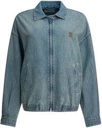 Miu Miu - Blouson With Logo - Lyst