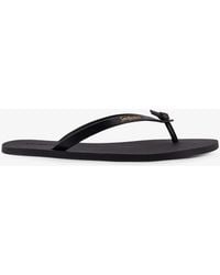 Saint Laurent - Party Low Rubber Sandals - Lyst