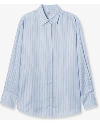 TOTEME - Silk Shirt With Striped Pattern - Lyst