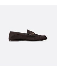 Dior - Time Suede Loafers - Lyst