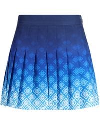 CASABLANCA - Pleated Mini Skirt - Lyst