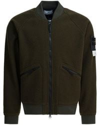 Stone Island - Waterproof Wool And Nylon Bomber Jacket - Lyst