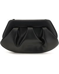 THEMOIRÈ - Emera Bios Vegan Leather Clutch Jet - Lyst