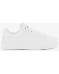 Dolce & Gabbana - Portofino Leather Sneakers - Lyst