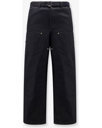 SACAI X CARHARTT WIP - Carhartt Wip Duck Cotton Trousers - Lyst
