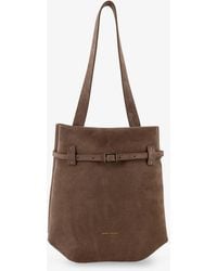 MANU Atelier - Mini Tote Du Jour Suede Shoulder Bag - Lyst