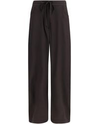 Ella - Barrel-Leg Silk Pants - Lyst