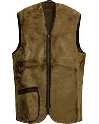 Barbour - "Warm Pile" Sleeveless Jacket - Lyst