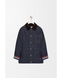 Loewe - Denim Jacket With Logo Patch - Lyst