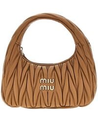 Miu Miu - Small Miu Wander Hobo Bag - Lyst
