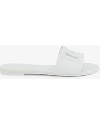 Dolce & Gabbana - Dolce & Gabbana Pvc Sandals With Dg Logo On The Front - Lyst