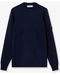 Stone Island - Virgin Wool Blend Sweater - Lyst