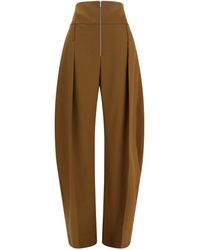 Ferragamo - Wide Balloon-Fit Zip Pants - Lyst