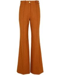 Patou - Wool Blend Flare Pants - Lyst