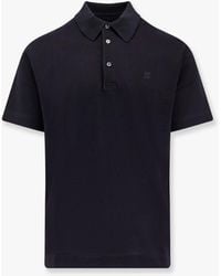 Givenchy - Pique Cotton Polo Shirt With 4G Embroidery - Lyst