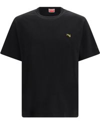 KENZO - Jumping Tiger Embroidered Cotton T-Shirt - Lyst