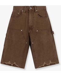 Tonywack - Cargo Cotton Bermuda Shorts With Distressed Effect - Lyst