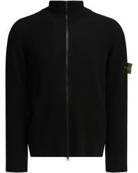 Stone Island - Full Rib Zip-Up Sweater - Lyst