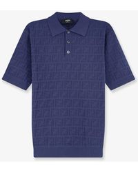 Fendi - Ff Cotton Polo Shirt - Lyst