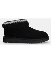 UGG - "Classic Ultra Mini Maxi Curly" Ankle Boots - Lyst