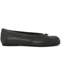 Maison Margiela - 'Tabi' Leather Ballet Flats - Lyst