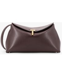 TOTEME - T-Lock Clutch Leather Crossbody Bag - Lyst
