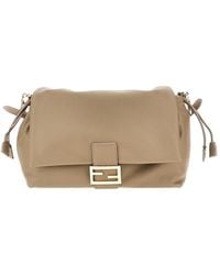 Fendi - Large Leather 'Baguette Soft' Bag - Lyst
