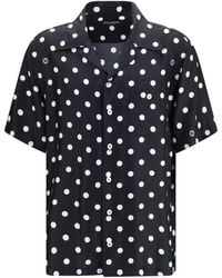 Dolce & Gabbana - Dolce & Gabbana Polka Dot Silk Twill Shirt - Lyst
