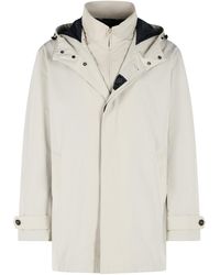 Fay - 'Morning' Microfaille Parka - Lyst