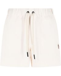 Moncler - Technical 'Froissã' Shorts Ivory - Lyst