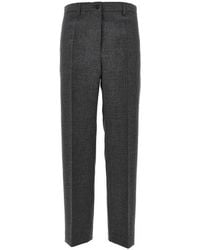 Prada - Wool Canvas Tailored Pants - Lyst