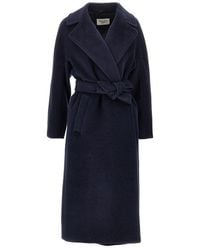 Weekend by Maxmara - Wool-Blend Robe Coat With Belt - Lyst